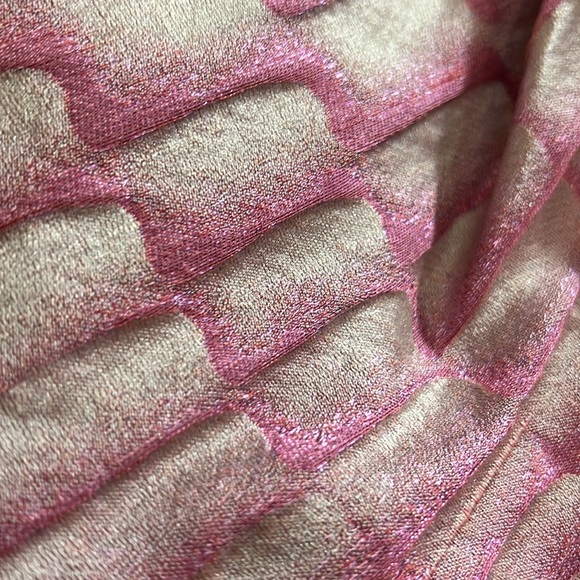 Balenciaga Pink Snakeskin Miniskirt with texture, sparkle, flare, and pockets! - Picture 3 of 10